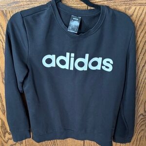 Adidas Black Crewneck with Bold Logo